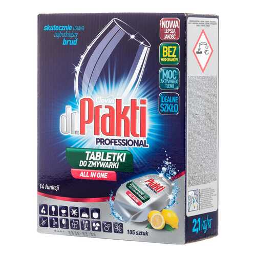 Таблетки для посудомоечных машин Dr.Prakti Professional 2.1 кг 105 шт в Иголочка