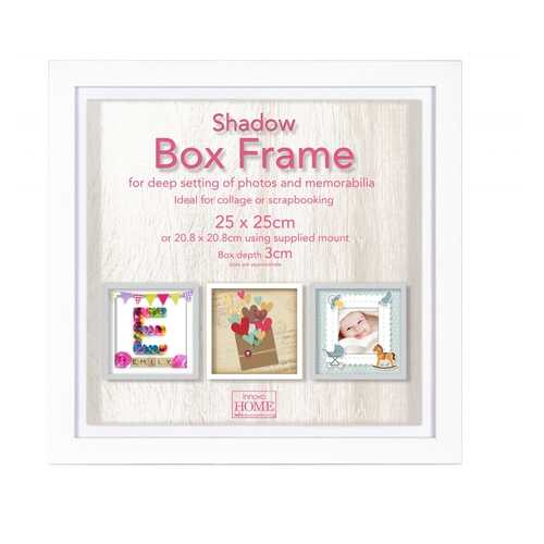 Фоторамка Innova Shadow Box White 25x25 см (окно 21x21 см) в Иголочка