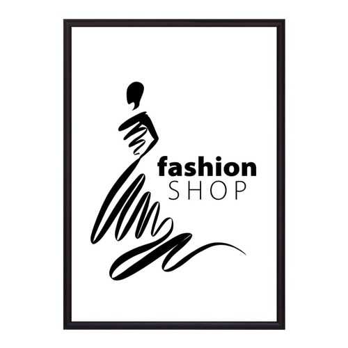 Постер в рамке Fashion shop 30х40 см в Иголочка