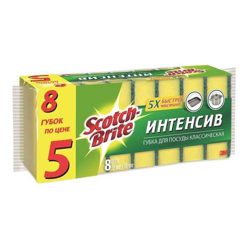 Губка для посуды Scotch-Brite классическая 8 шт. в Иголочка