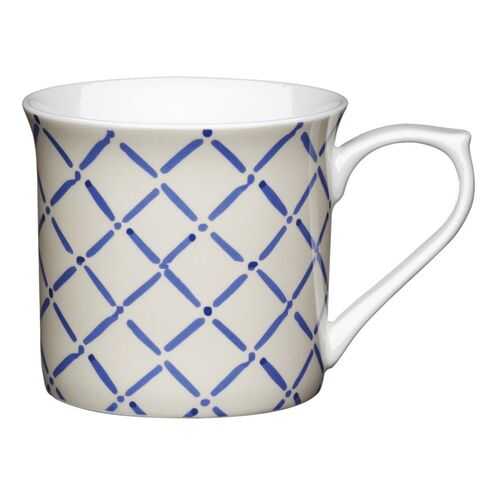 Кружка Kitchen Craft Blue Crosshatch, 0,3л, KCMFLT11 в Иголочка