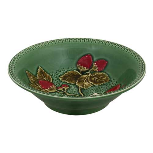 Салатник Bordallo Pinheiro Strawberries 18,5x18,5x5,5 см в Иголочка