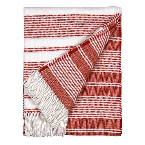 Плед Gant Home CC STRIPE THROW 130x180см, цвет красный в Иголочка