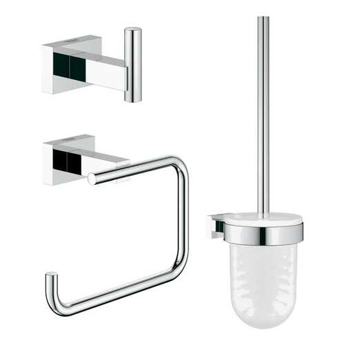 Набор аксессуаров для ванной Grohe Essentials Cube 3 предмета Хром в Иголочка