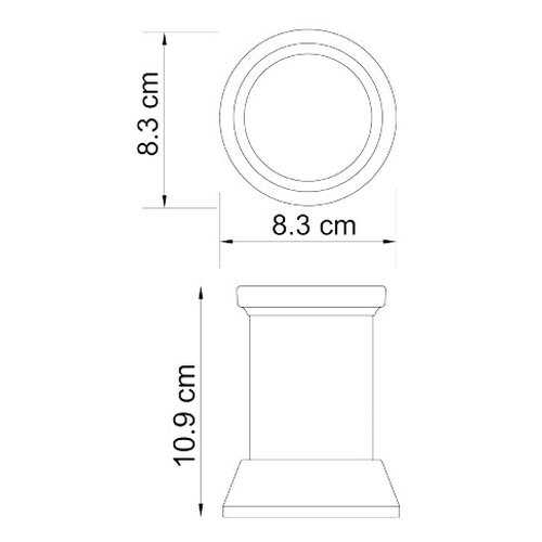 Стакан для зубных щеток WasserKRAFT Donau K-2428 в Иголочка